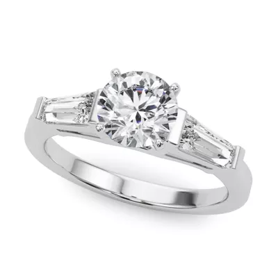 Nya Three Stone Engagement Ring