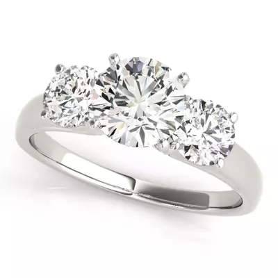 Landry Three Stone Engagement Ring