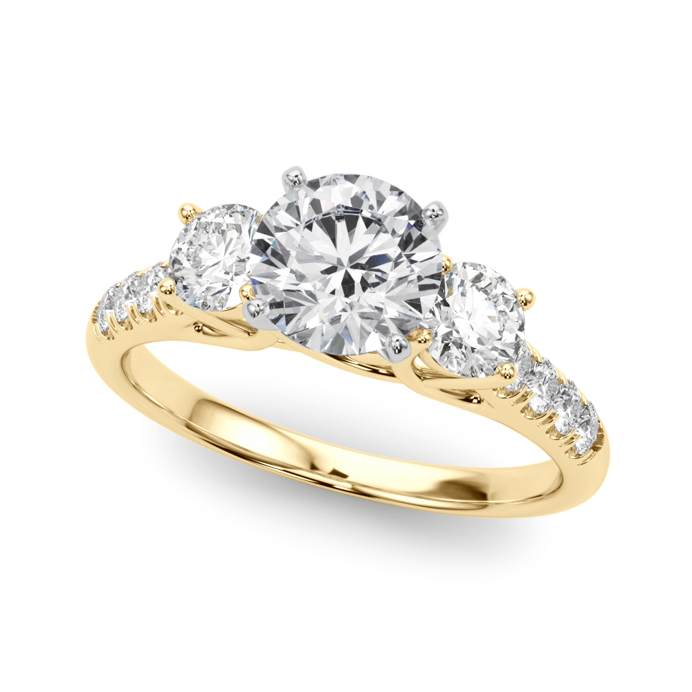 Emmie Three Stone Engagement Ring