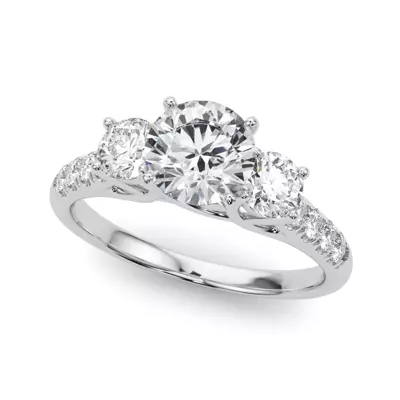 Emmie Three Stone Engagement Ring