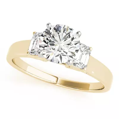 Jana Three Stone Engagement Ring