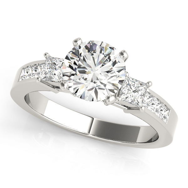 Angel Three Stone Engagement Ring