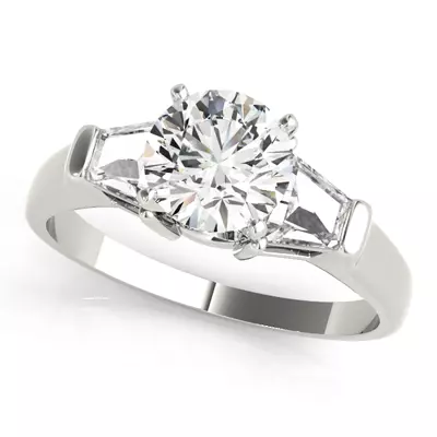 Yasmine Three Stone Engagement Ring