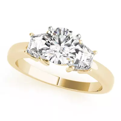 Dione Three Stone Engagement Ring
