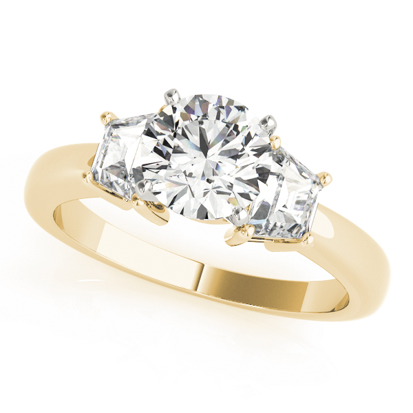 Dione Three Stone Engagement Ring