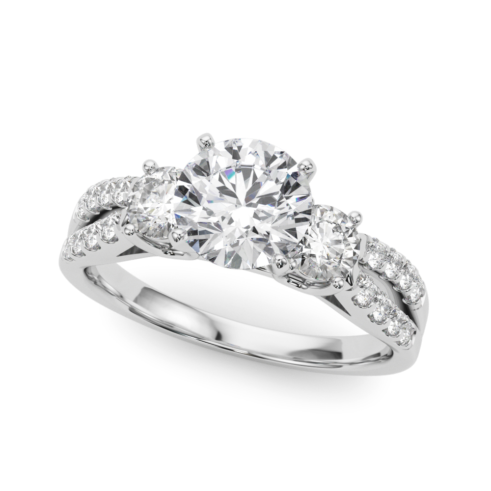 Rosella Three Stone Engagement Ring