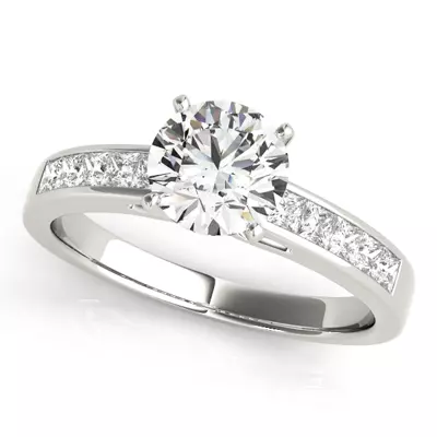 Mojave Princess Cut Channel Engagement Ring