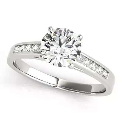 Chara Channel Diamond Engagement Ring