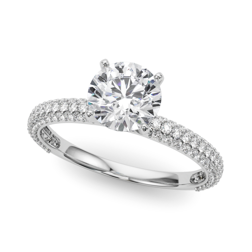 Harper Pavé Diamond Encrusted Engagement Ring