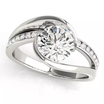 Jordan Contemporary Channel Set Diamond Engagement Ring