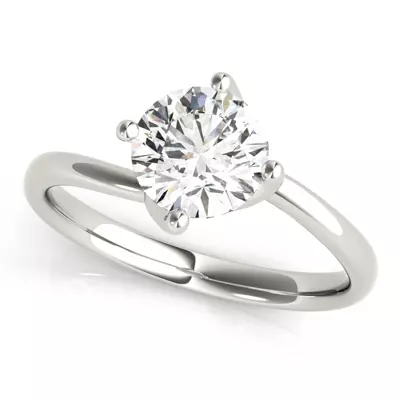 Dakota Solitaire Bypass Engagement Ring