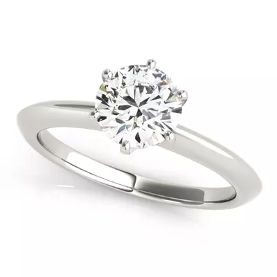 Audrey Classic 6 Prong Solitaire Engagement Ring
