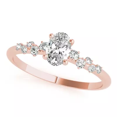 Olivia Scattered Diamond Engagement Ring