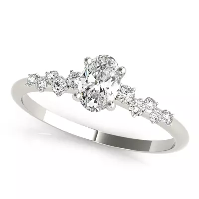 Olivia Scattered Diamond Engagement Ring