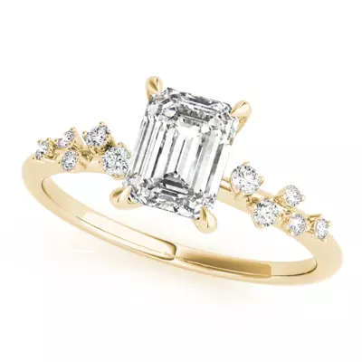 Margo Scattered Diamond Engagement Ring
