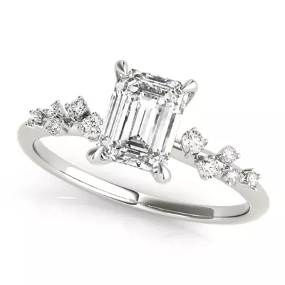 Margo Scattered Diamond Engagement Ring