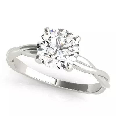 Celeste Solitaire Twist Engagement Ring