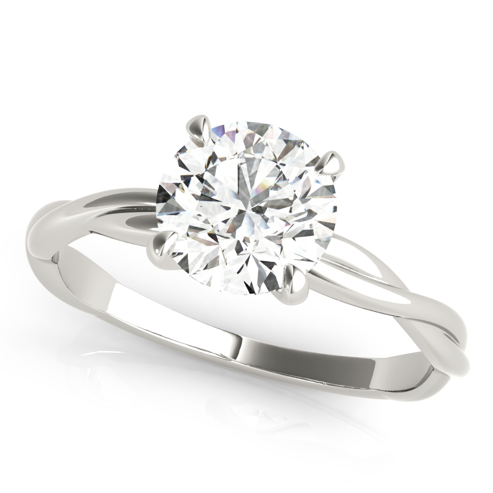 Celeste Solitaire Twist Engagement Ring