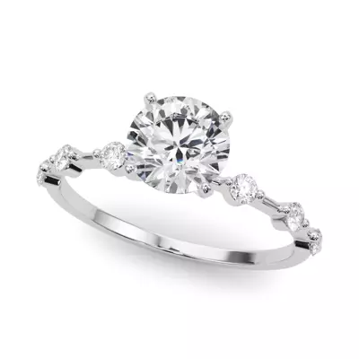 Happi Single Shared Prong Engagement Ring