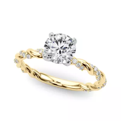 Freya Diamond Twist Engagement Ring