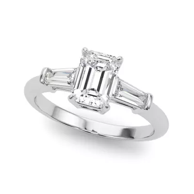 Fox Three-Stone Engagement Ring