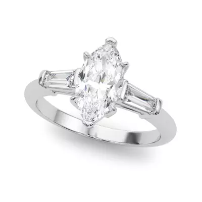 Fortuna Three-Stone Engagement Ring