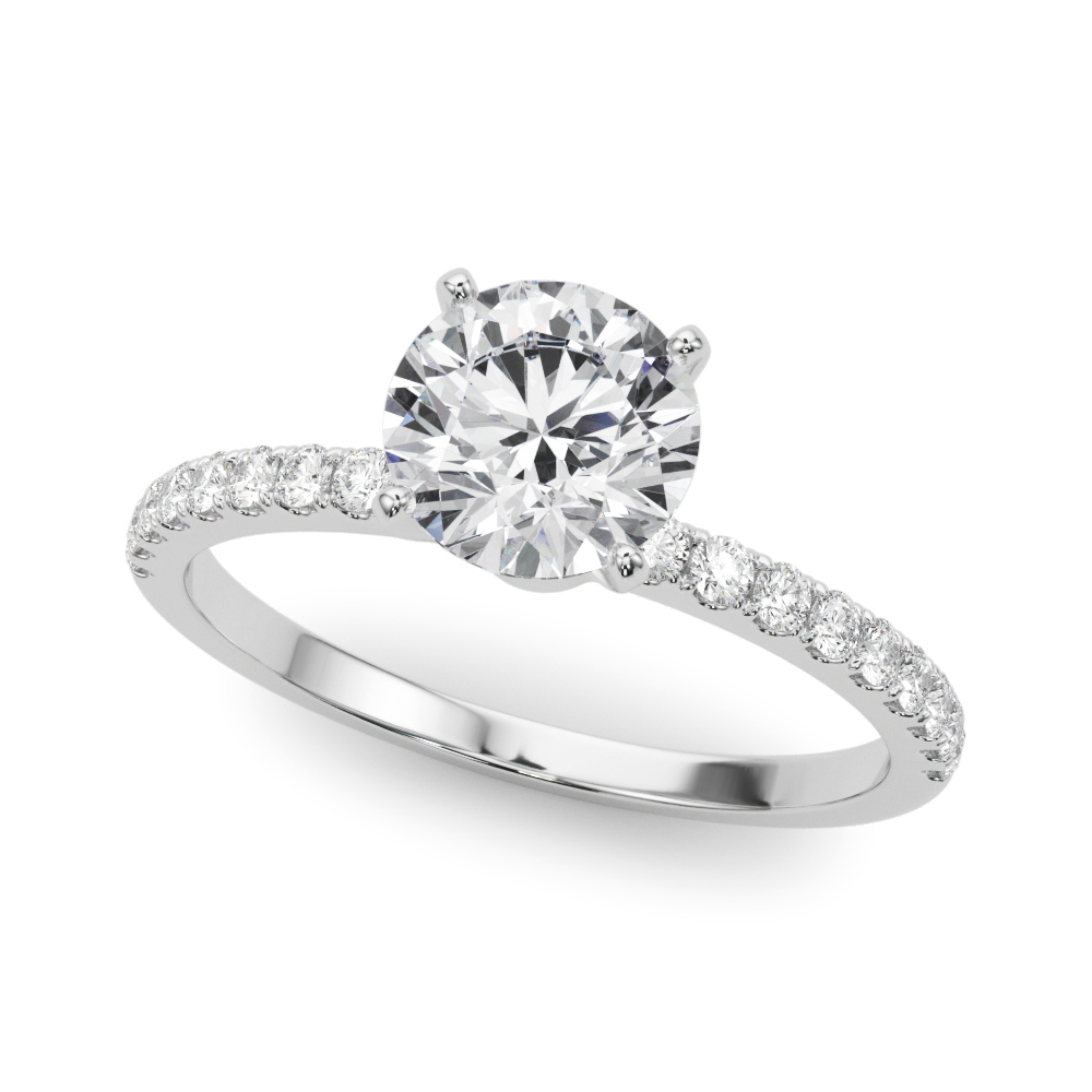 Joanna Classic Pave Diamond Engagement Ring