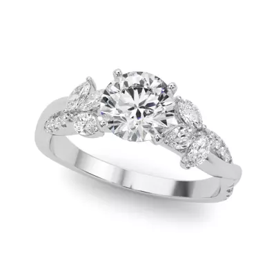 Christallas Floral Inspired Engagement Ring