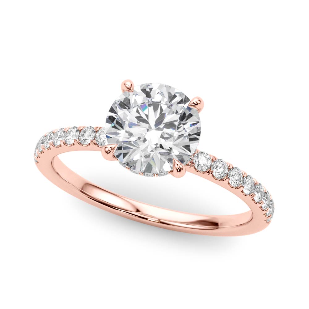 Genevieve Hidden Halo Diamond Engagement Ring