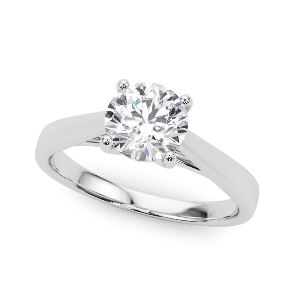 Emma Cathedral 4 Prong Solitaire Engagement Ring