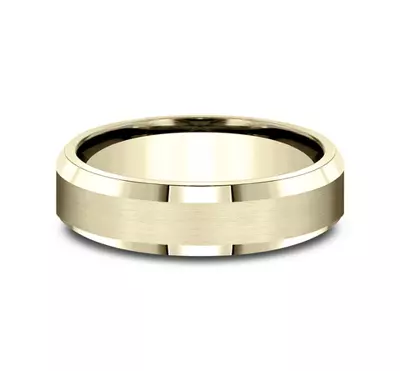 Satin Bevel Edge Comfort-Fit Band (6mm)