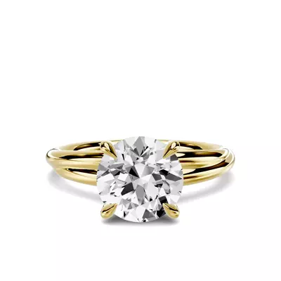 Avalon Crossover Solitaire Engagement Ring