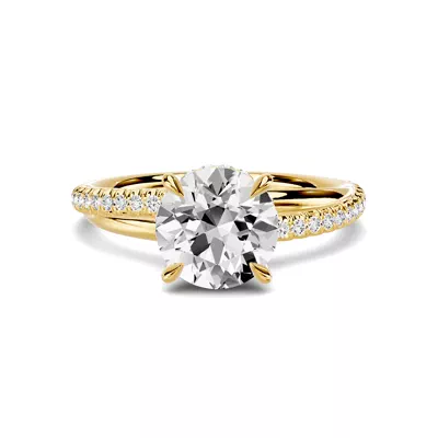 Avalon Pavé Crossover Engagement Ring