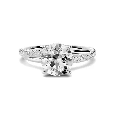 Avalon Pavé Crossover Engagement Ring