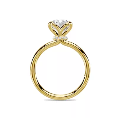 Elaris Tulip Diamond Collar Engagement Ring