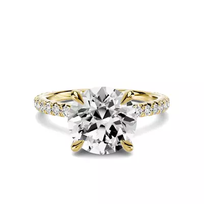 Lumina French Pavé Lab Engagement Ring (1/3 ct. tw.)