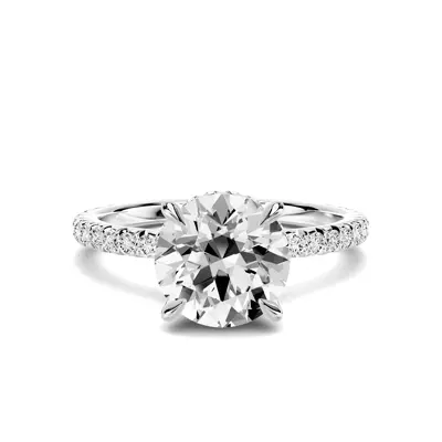 Lumina French Pavé Hidden Halo Engagement Ring (1/3 ct. tw.)