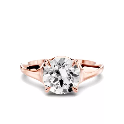 Stellora Grand Taper Bezel Engagement Ring