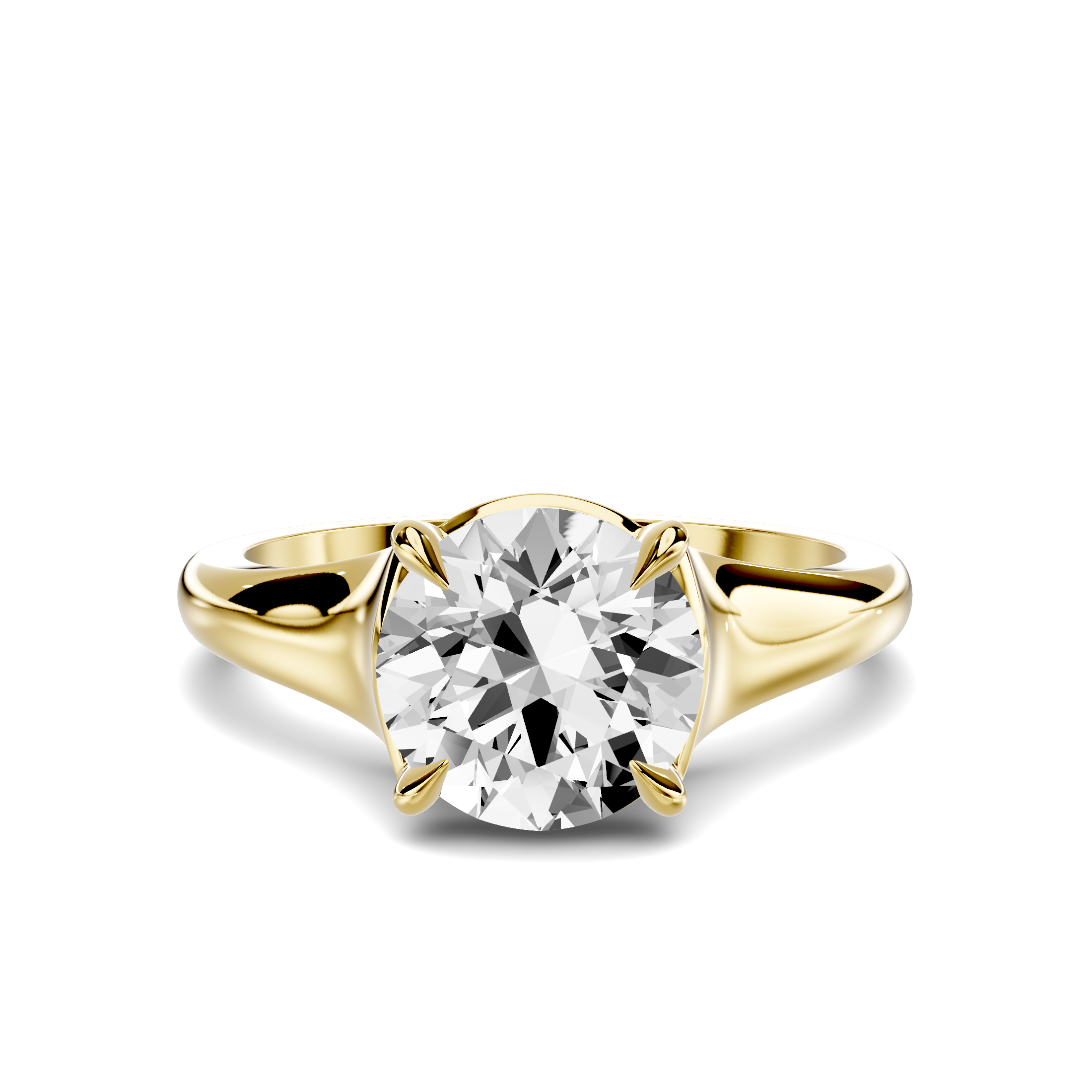 Stellora Grand Taper Bezel Engagement Ring