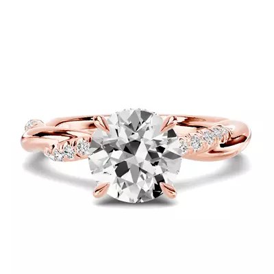 Riona Pavé Twist Engagement Ring