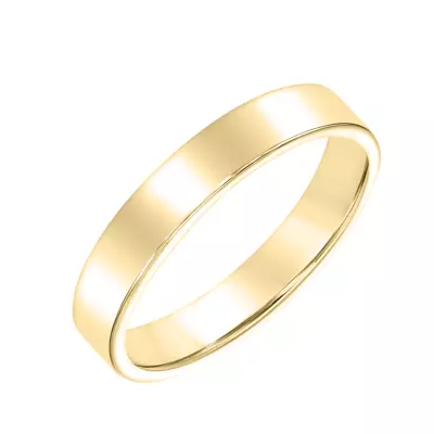 Flat Comfort Fit Polished Band (4mm)