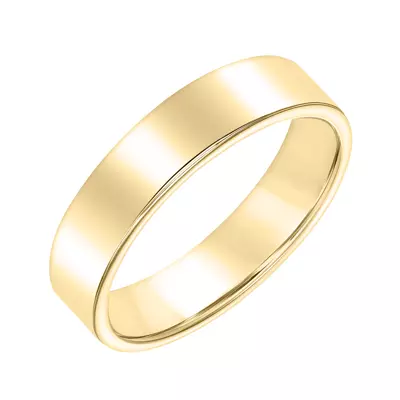 Flat Comfort Fit Polished Band (5mm)