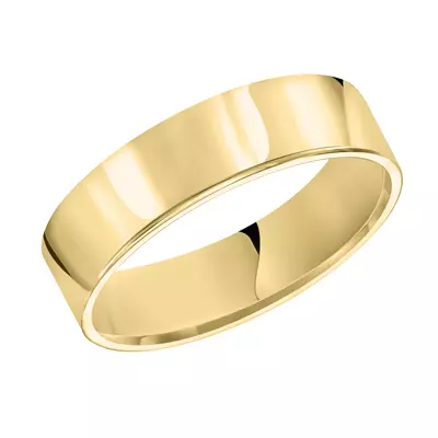 Flat Comfort Fit Polished Band (6mm)
