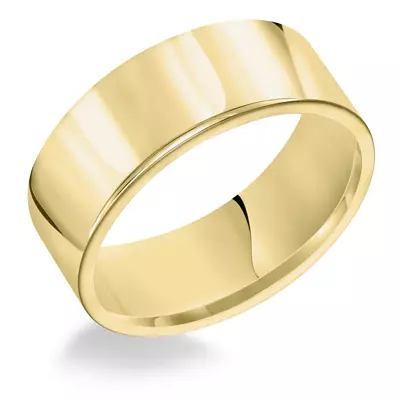 Flat Comfort Fit Polished Band (8mm)