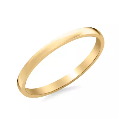 Low Dome Polished Band (2mm)