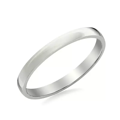 Low Dome Polished Band (2.5mm)