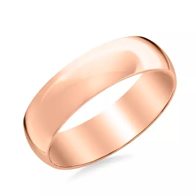 Low Dome Polished Band (6mm)