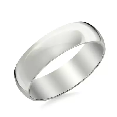 Low Dome Polished Band (6mm)