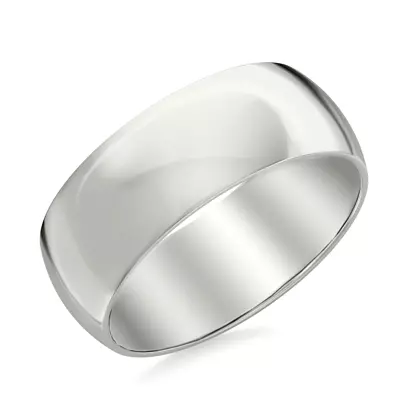 Low Dome Polished Band (8mm)
