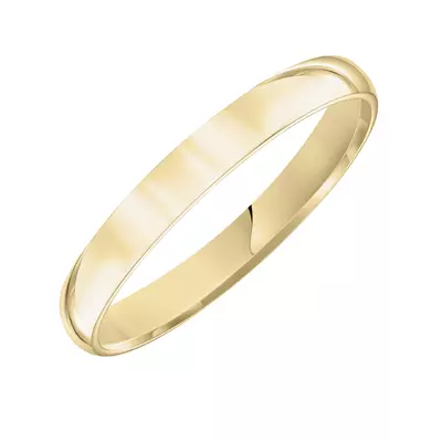 Low Dome Comfort Fit Polished Band (3mm)
